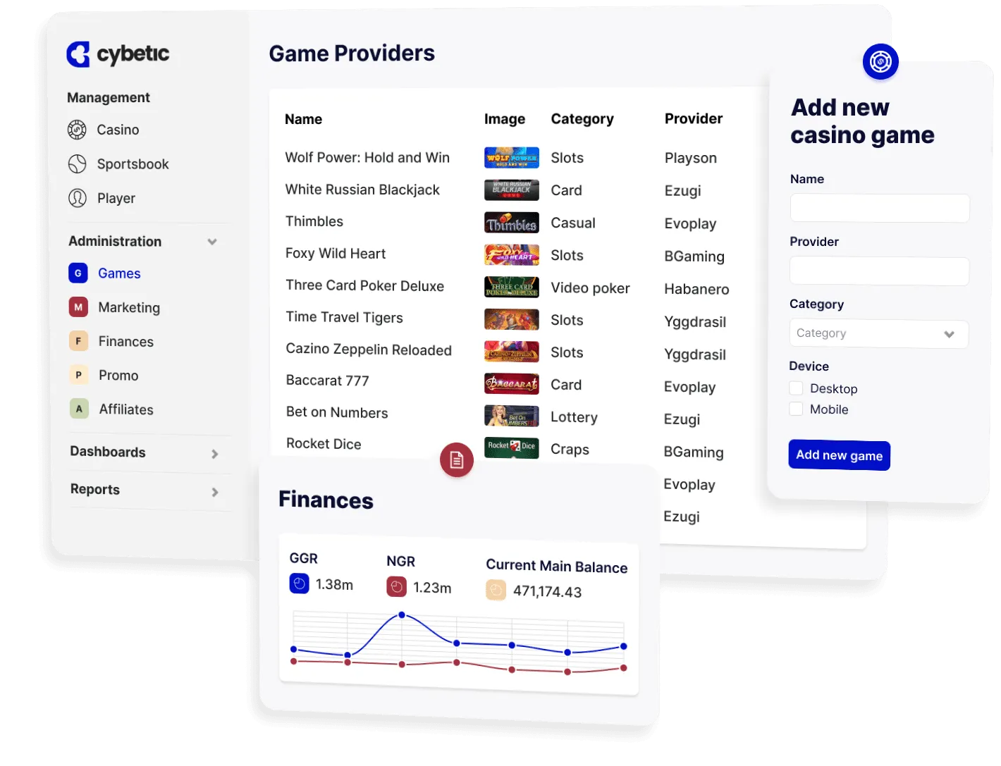 iGaming 소프트웨어 Provider